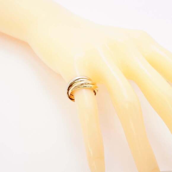 Cartier Trinity ring in 18k yellow, white and rose gold N518107 CARTIER 18k Gold Trinity Ring